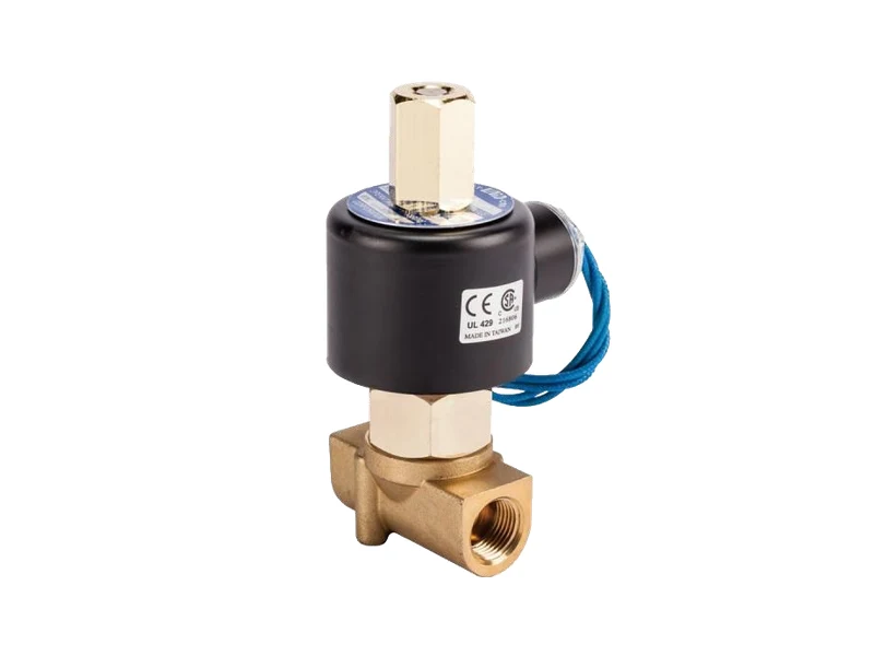 Válvula solenoide de latón para control de fluidos